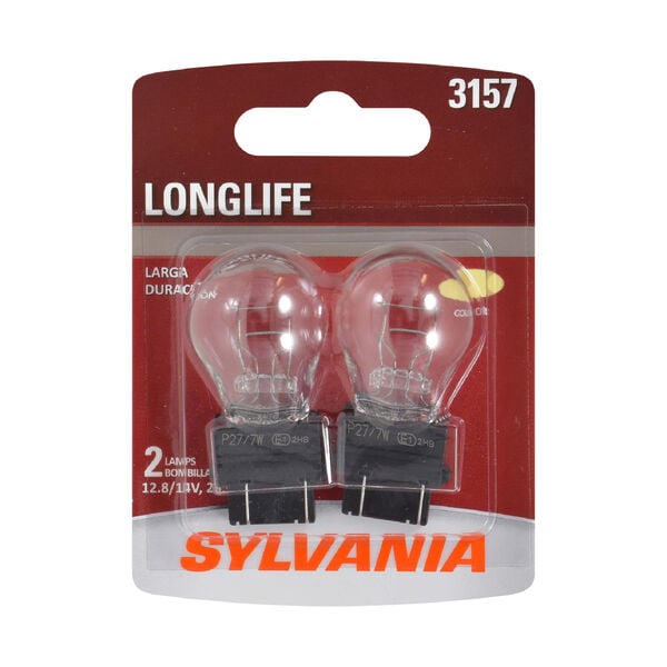 SYLVANIA 3157 Long Life Mini Bulb, 2 Pack, , hi-res